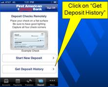 mobile check deposit step nine
